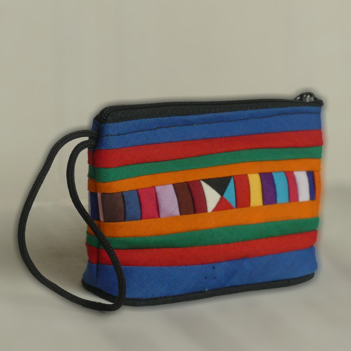 Pochette fait main - petit format | bleue