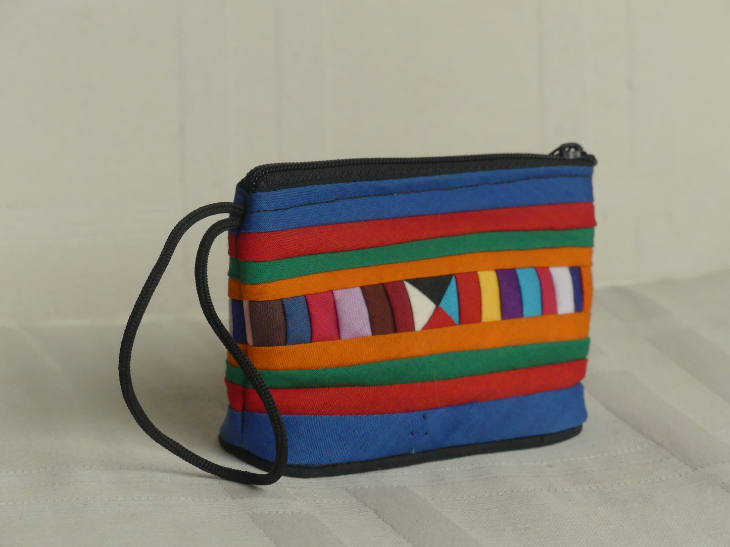 Pochette fait main - petit format | bleue