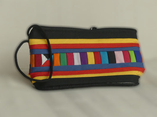 Pochette fait main - grand format | noire