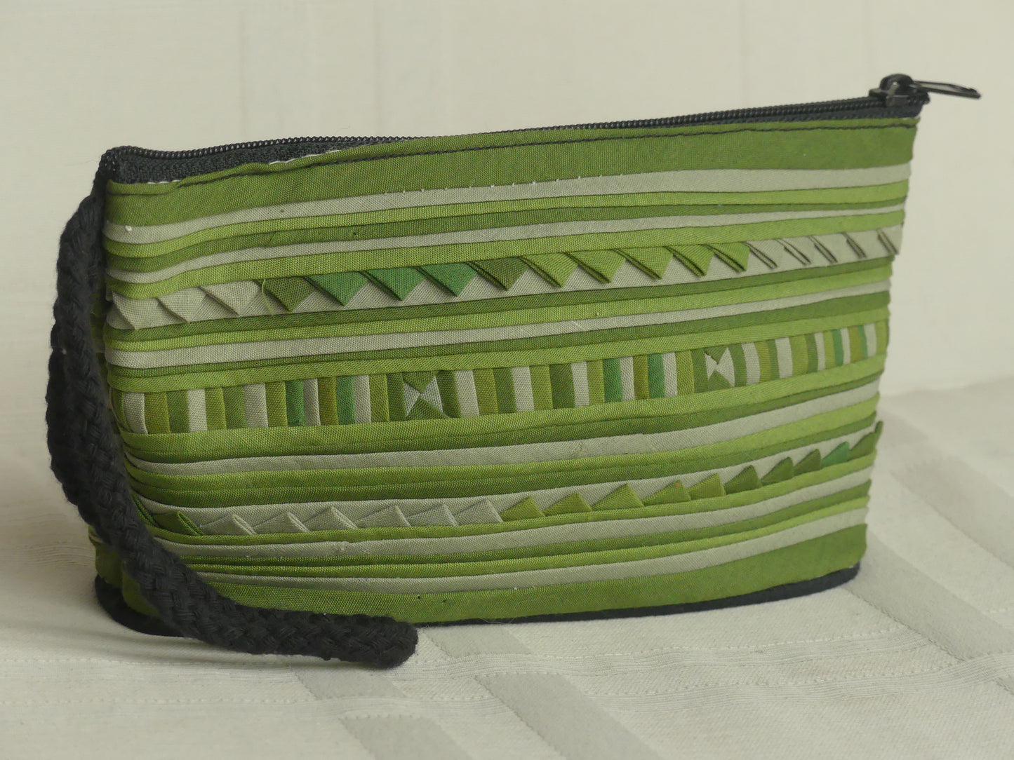 Pochette fait main - petit format | verte