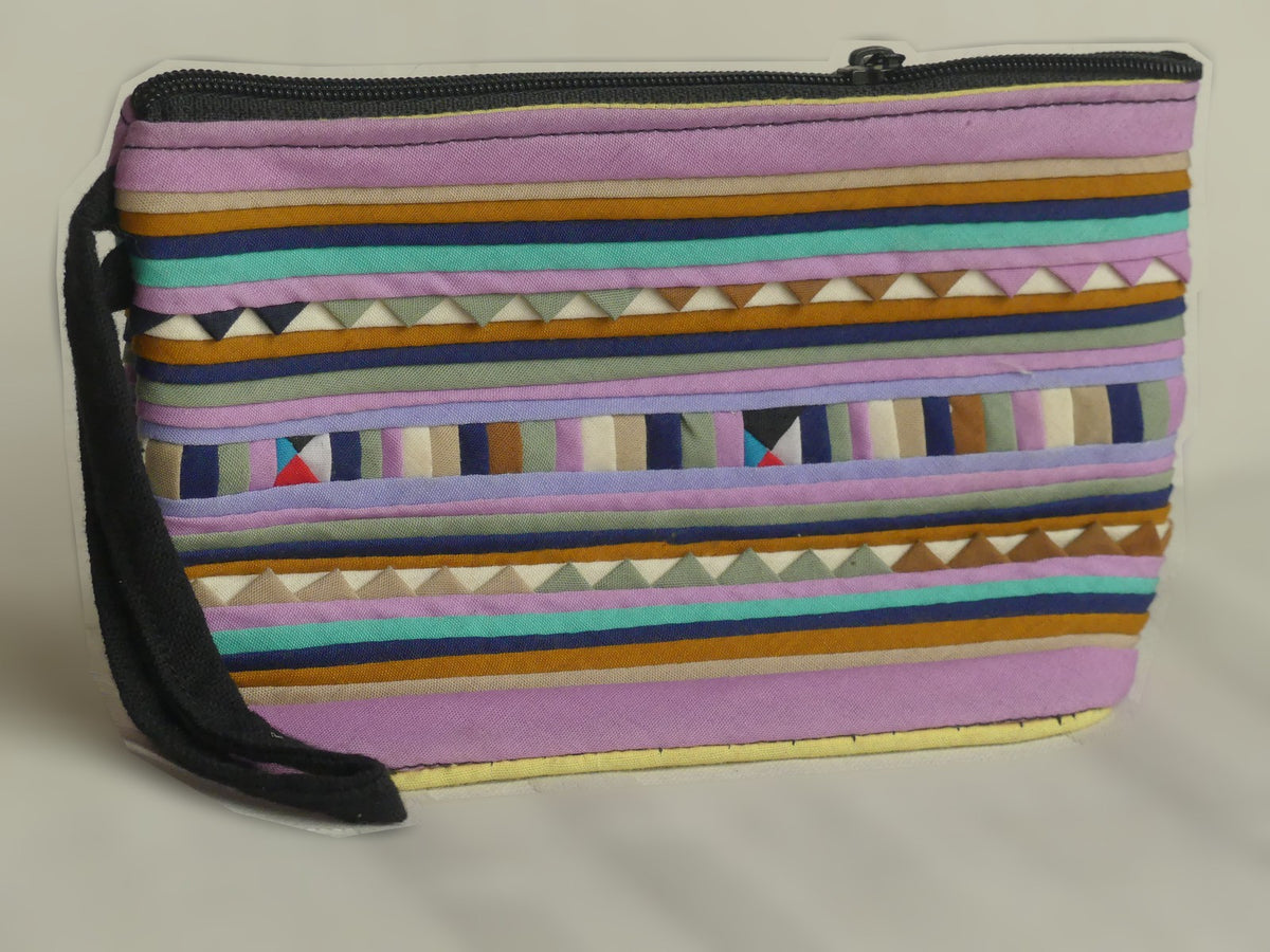 Pochette fait main - grand format | rose