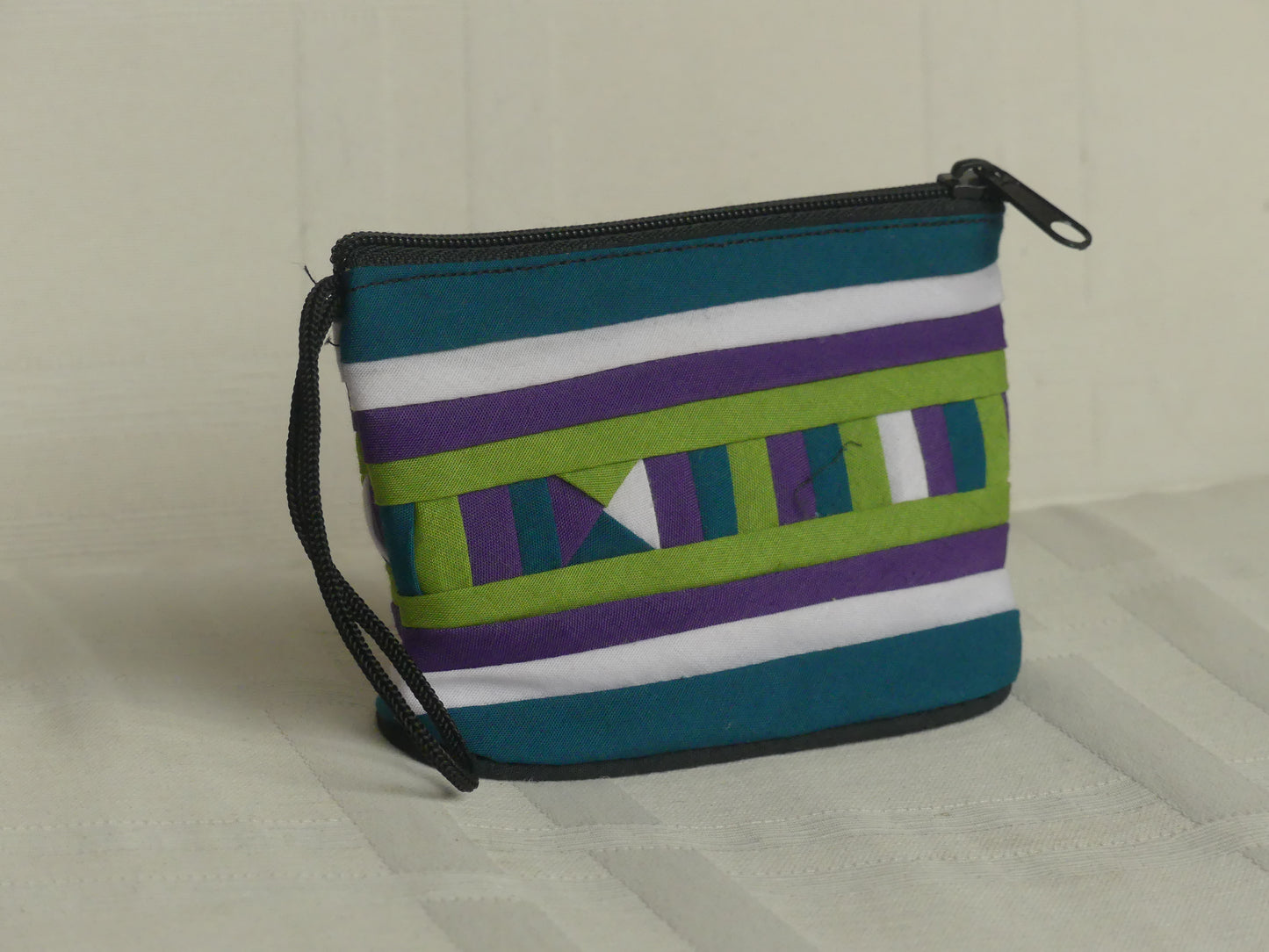 Pochette fait main - petit format | verte foncé