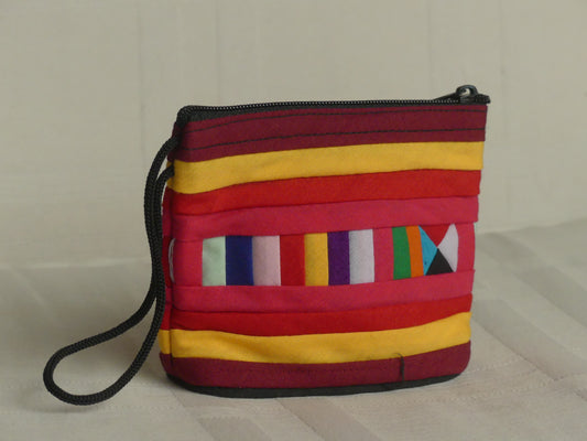 Pochette fait main - petit format | rouge