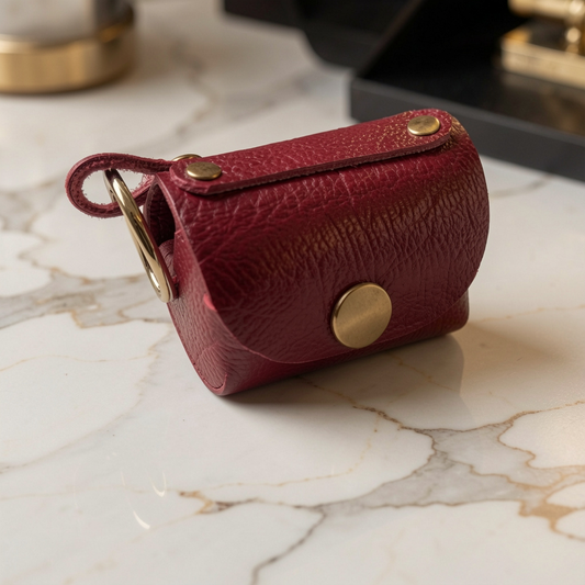 Micro bag charm en cuir recyclé