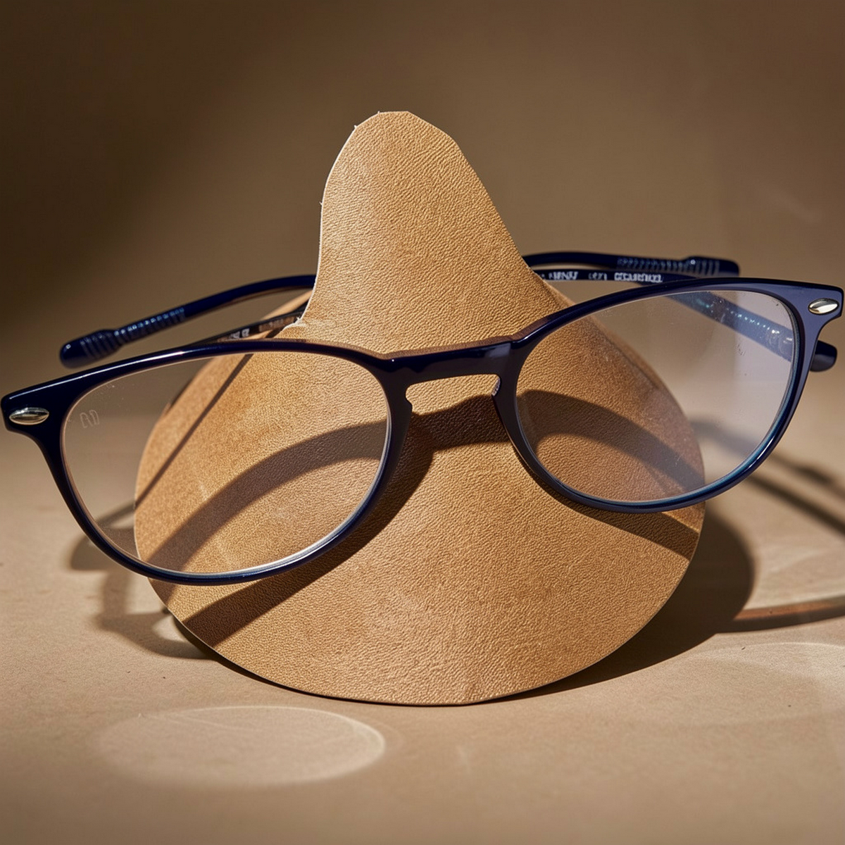 Porte-lunettes en cuir recyclé