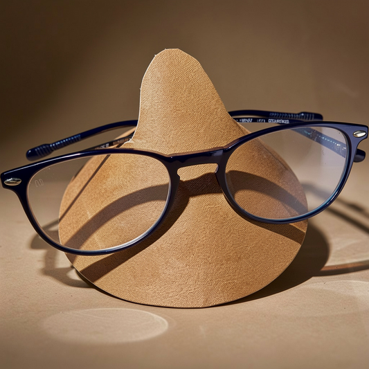Porte-lunettes en cuir recyclé